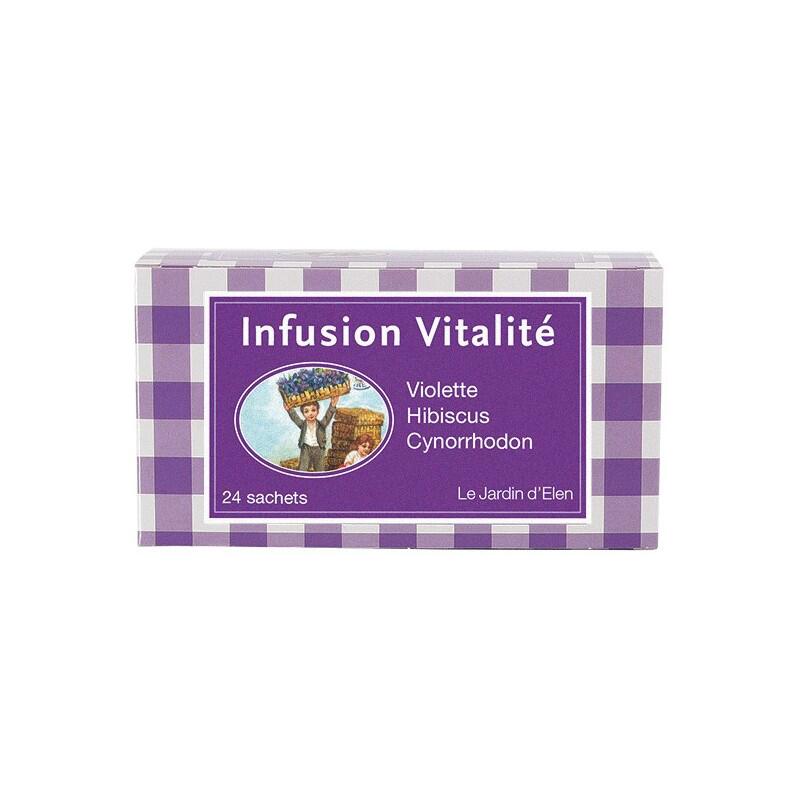 “Herbal Tea with Violet (Hibiscus / Rosehip / Violet)” Contains 24 tea bags