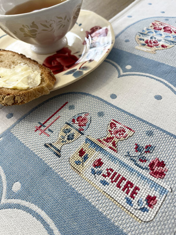 【Latest Design】“Bonjour” Torchon Kit Cross Stitch Kit designed by Véronique Enginger