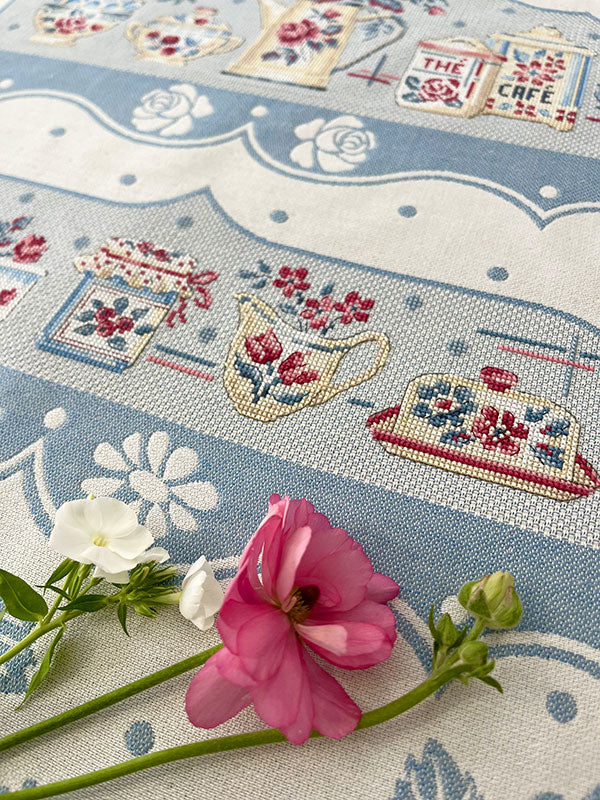 【Latest Design】“Bonjour” Torchon Kit Cross Stitch Kit designed by Véronique Enginger