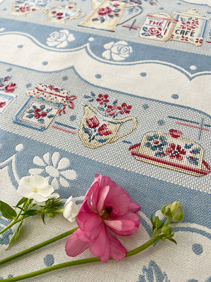 【Latest Design】“Bonjour” Torchon Kit Cross Stitch Kit designed by Véronique Enginger