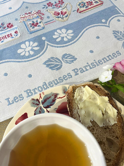 【Latest Design】“Bonjour” Torchon Kit Cross Stitch Kit designed by Véronique Enginger