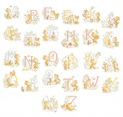 “Le grand ABC Oursons” (Little Bears Alphabet) ABC Pattern Collection