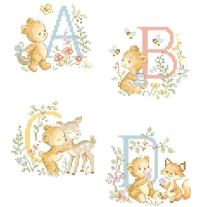 “Le grand ABC Oursons” (Little Bears Alphabet) ABC Pattern Collection