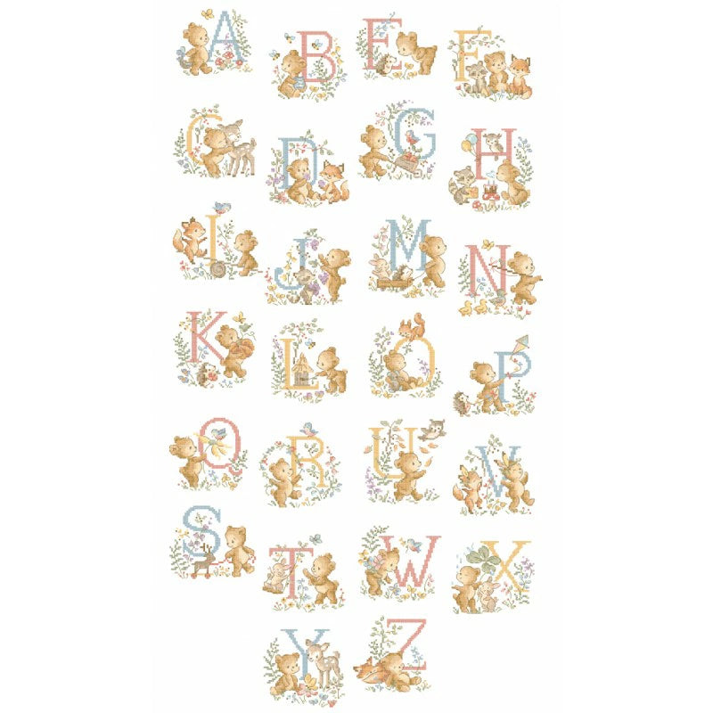 “Le grand ABC Oursons” (Little Bears Alphabet) ABC Pattern Collection