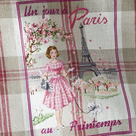 【在庫限り】"Un jour à Paris au Printemps"(プランタンでのパリの一日) トルションキット VERONIQUE ENGINGER(ヴェロニク・アンジャンジェ)デザイン クロスステッチキット