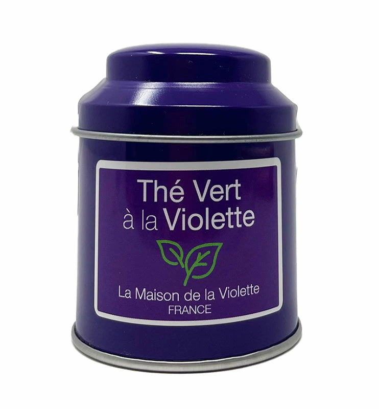 “Violet Green Tea (Green Tea / Violet)” S Size Tin (20 g Loose Tea Leaves)